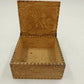 Pressed Wood Cigarette Candy Box 4" Hinged WIZARD Pyrography LF Grammes & Son PA