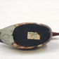 Mallard Duck Decoy Candle Holder Hand Painted Wooden 5.5" Rustic Philippines Vtg