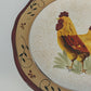 Canterbury Potteries Morning Sunrise Rooster Dinner Plate 11" Hand Painted