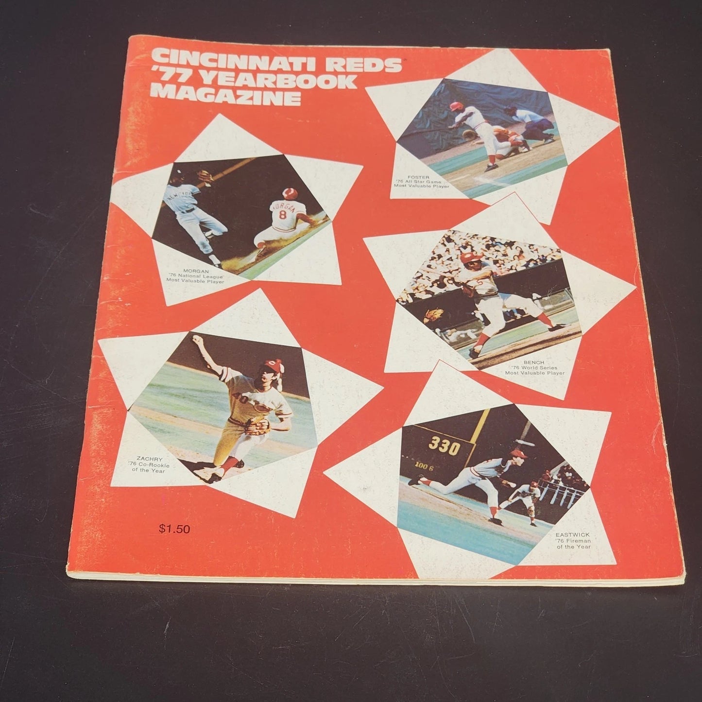 Cincinnati Reds 1977 Yearbook Big Red Machine Pete Rose Johnny Bench MLB Vintage