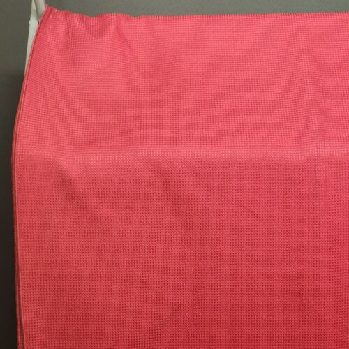 Red on Red Textured Linen Tablecloth 100" Long x 60" Wide Vintage