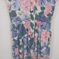 Carol Anderson California Floral Tea Dress Belted Rose Print Women's 8 USA