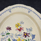 Ridgway’s Cornwall Oval Platter 14" Blue Gadroon Edge Floral Center Sheldon UK