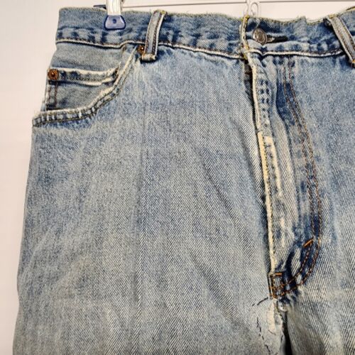 Levi's 550 Men's Jeans 36 x 34 Relaxed Fit Medium Stonewash Red Tab Distressed