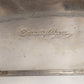 Beautyware Flour Sugar Canister Set Chrome Metal 2-Piece 9" Vintage