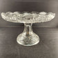 Duncan Miller Pedestal Cake Stand EAPG Paneled Diamond Quartered Block Vintage