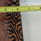 South African Hand Carved Wood Serving Bowl Tray Painted Zebra Pattern 15" x 6"