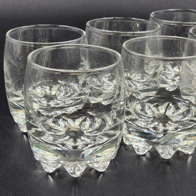 Set 6 Bormioli Rocco Galassia Shot Glasses Rocks Low Ball Barware 2.25oz Italy