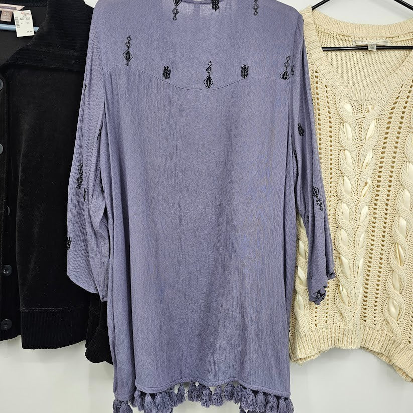5 Ladies Tops Sweater Jacket Size XL Elle Lauren Conrad Black Rainn Xhilaration