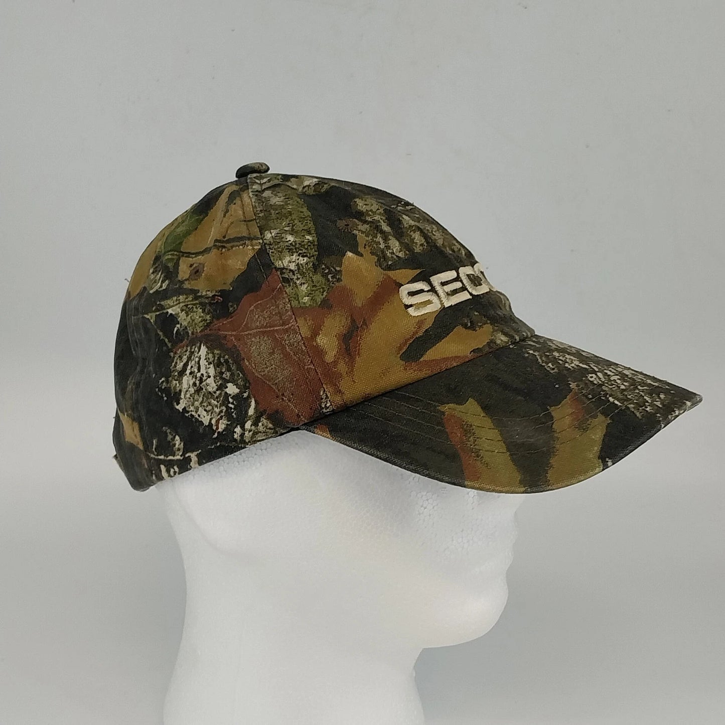 SECO Mossy Oak Camo Hunting Hat Port Authority Hook Loop Adjustable Cap