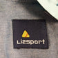 Lizsport Denim Shirt L Pearl Snap Long Sleeve 100% Cotton Blue