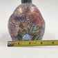 Ethan Allen Home Collection Ceramic Bunny Rabbit Figurine Pink Blue Floral 6"x3"