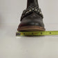 Candies Pasko Brown Ankle Booties Womens 8.5 Chain Rhinestone