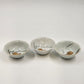 3 Japanese Ring Dishes Hand Painted Small Porcelain Bowls Vintage 3"d x 1.25"h