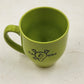 Green Coffee Mug Rob Fetters Side 1 and Earth People Don't Understand Side 2