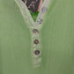LOLA Italia Green Mesh Dress Sheer Top Womens Boho Outfit Set