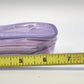 Purple Clear Vinyl Cosmetic Makeup Bag Zip Travel Toiletry Case 6.5" China