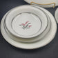Noritake Crest 6 Piece Place Setting Lily of the Valley 5421 Platinum Trim Vtg