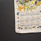 1983 Linen Kitchen Towel Calendar Collection of Butterflies 26 X 16 Vintage