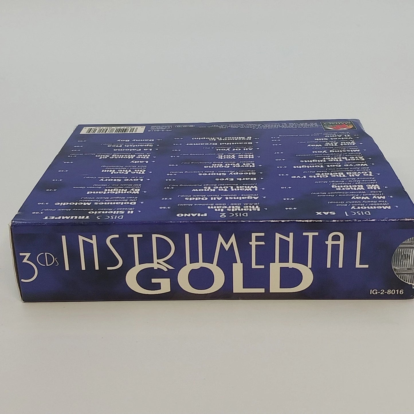 Instrumental Gold Sax Piano Trumpet 3 CD Box Set IG-3-8016 1998 Easy Listening