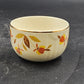 4 Autumn Leaf Radiance Custard Bowls 7 oz Hall's Superior Jewel Tea MCM Vintage