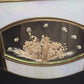 Blue and White Slag Stain Glass Hanging Tiffany Chandelier Single Socket Wired