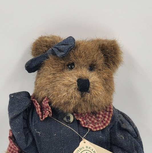 Boyd's Bears JB Bean and Associates EMMYLOU Brown Plush Stuffed Teddy Bear 10"