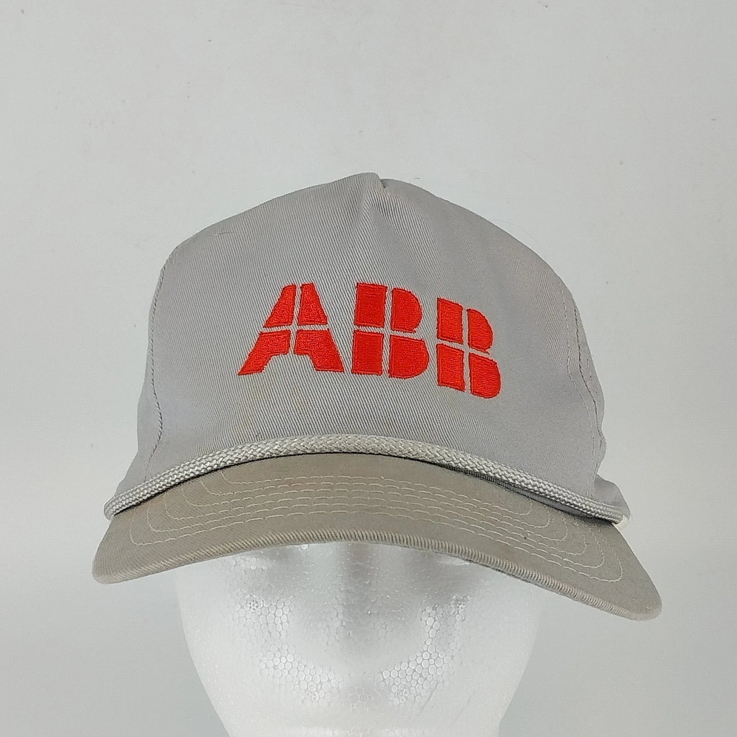 Paramount ABB Gray Logo Cap Leather Buckle USA High Profile Hat Rope Cotton