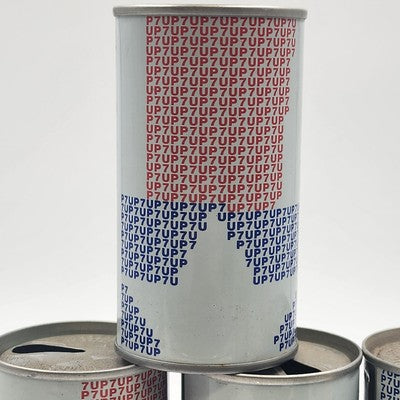5 United We Stand 7UP Empty Pop Top Cans 1976 Bicentennial States WY TX AR TN WI