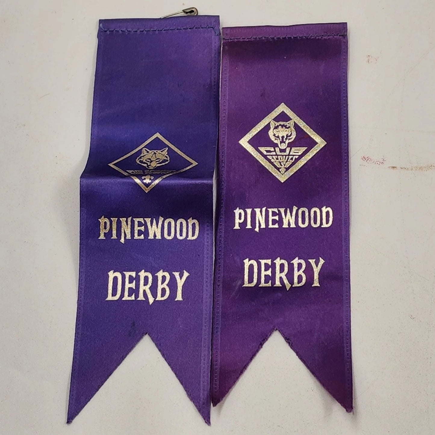 Pinewood Derby Car No 49 Red Handmade Wood Racer Vehicle w/ Winner Ribbon 1975