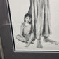 Jesus with Children Framed Wall Art Picture Matted 16x20 Scripture Matthew 19:14