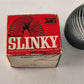 SLINKY in Original Box No 100 The Name's James 1960's Walking Spring Toy Vintage