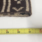 Geometric Tribal Infinity Scarf Brown Cream Acrylic Knit Neck Warmer 12x30" Vtg