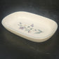 Pfaltzgraff April Casserole Dish 7" Rectangular Baker Floral Stoneware USA Vtg