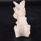 Hand Carved Stone Scottish Terrier Figurine White Scotty Dog 4.5" Animal
