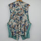 Tina Barrie Women's Vest 24W Plus Size Mint Green White Lace Floral Back Vtg