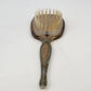 Floral Vanity Hair Brush 10.5 Inch Silver Shabby Chic