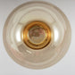 Marigold Footed Glass Serving Bowl 10" Elegant 3-Foot Base Amber Carnival MCM