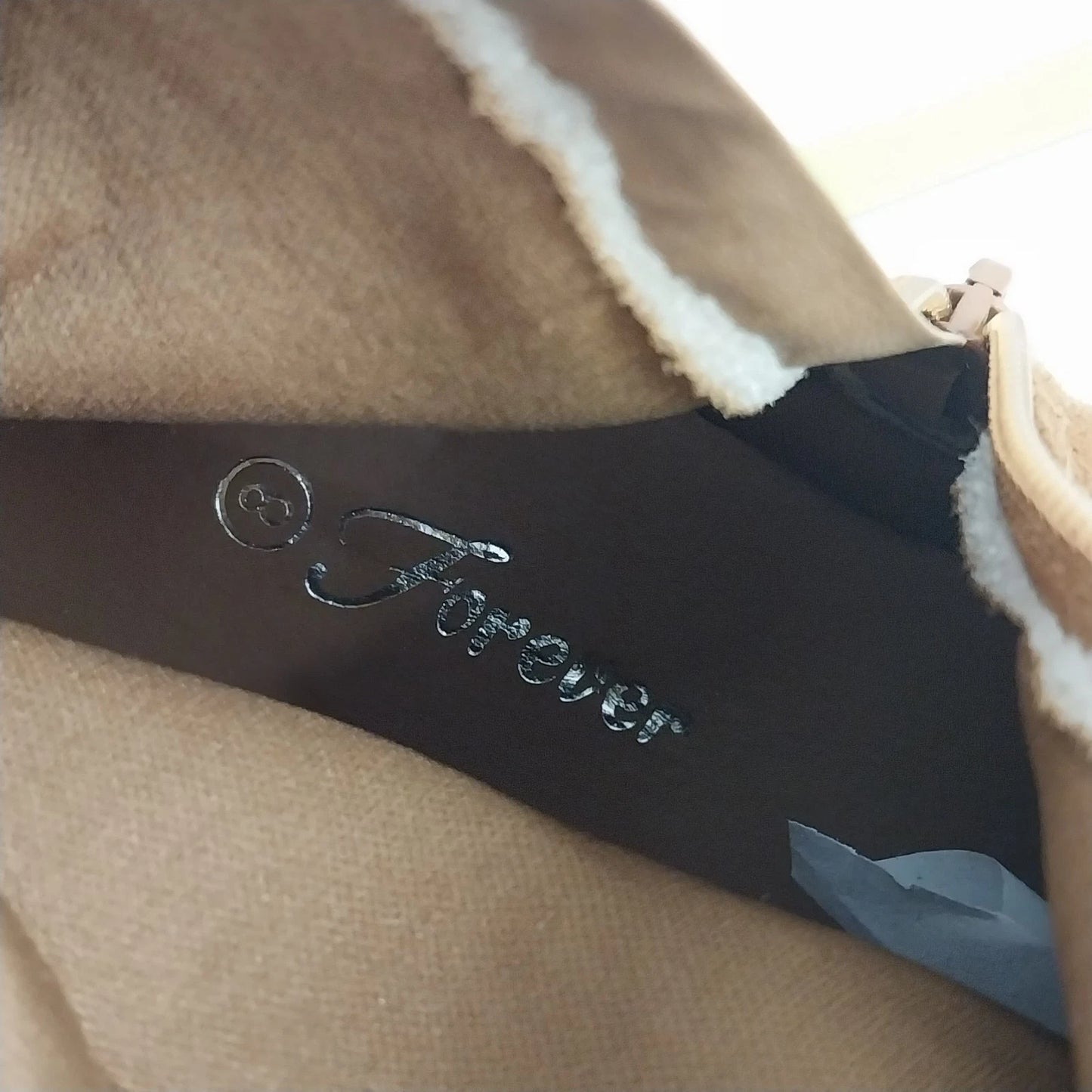 Forever Selena 2 Brown Faux Suede Mid Calf Boots Womens Size 8