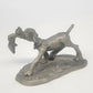 Vintage Hallmark Little Gallery fine pewter dog figurine carrying a shoe