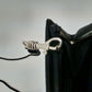 Gino Aldrovandi Black Sparkly Evening Purse with Rhinestones Shoulder Bag 10"x6"