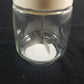 Gemco Nut Food Vegetable Chopper Glass Jar White Handle Vintage Operates Well