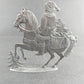 Wilhelm Schweizer Pewter Santa Claus Riding a Horse 1996 Signed Germany 5"L