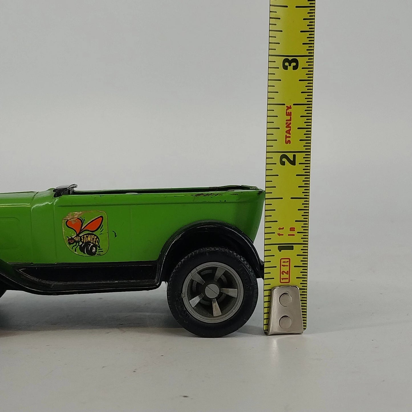 Tonka Tiny Stinger #456 Lime Green Model A Ford Roadster Diecast Car Vtg