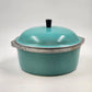 Club Aluminum 4 Qt Dutch Oven Turquoise 10" Stock Pot w/ Lid Vintage 1960s