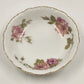 Rosenthal RC Monbijou Fruit Bowl Bavaria Pink Roses Gold Scalloped Edge