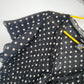 Style & Co Tunic Top Women 14 Black White Polka Dot Long Sleeve Blouse Polyester