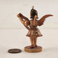 6 Pc Erzgebirge Wood Winged Angel Orchestra Playing Instruments Vintage 2½" Tall