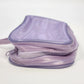 Purple Clear Vinyl Cosmetic Makeup Bag Zip Travel Toiletry Case 6.5" China