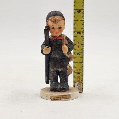 Goebel Hummel Chimney Sweep #12 TMK 2 2/0 Crazing Present 4" 1950's W Germany